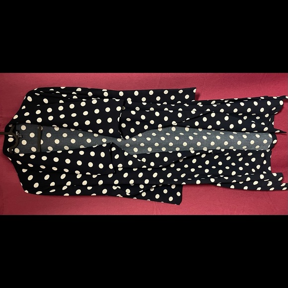 Flaunt That Polka Dot Jacket - Navy - Picture 7 of 8
